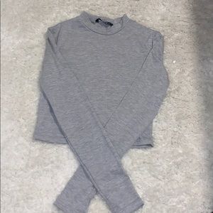 Brand new grey cropped top